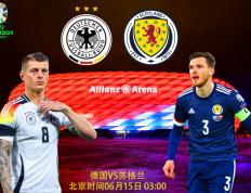 【2024年欧洲杯】欧洲杯比分前瞻：德国VS苏格兰；东道主展现力量