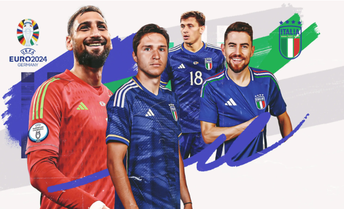 【2024年欧洲杯】意大利队Italy走向2024年欧洲杯之路；卫冕冠军艰难重重